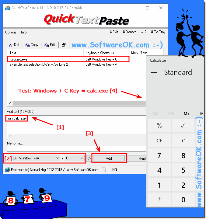 Create calculator keyboard shortcut for windows!