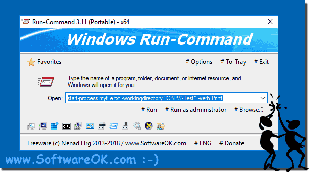 Run dialog alternative for Windows 10 / 8.1 / 7!