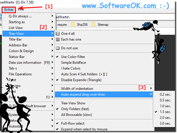 Explorer tree view automatic time to expand while dragging!