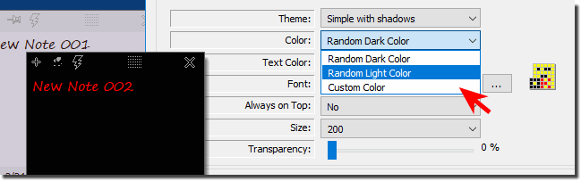 Random Color Desktop Note for Windows!