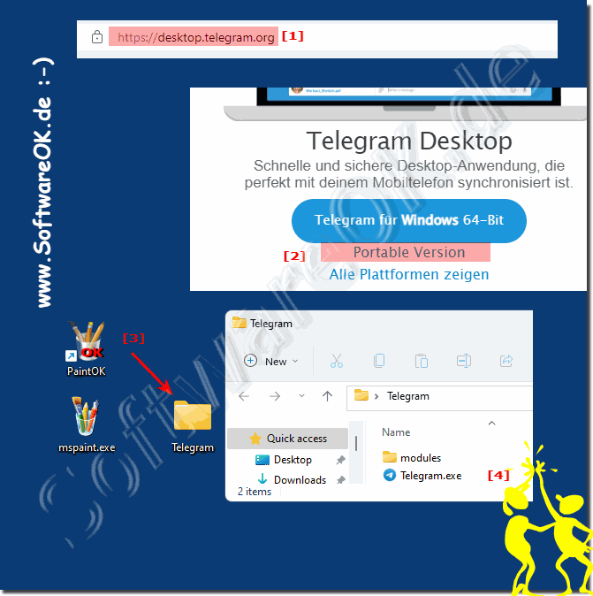 Telegram Portable Download and Use!