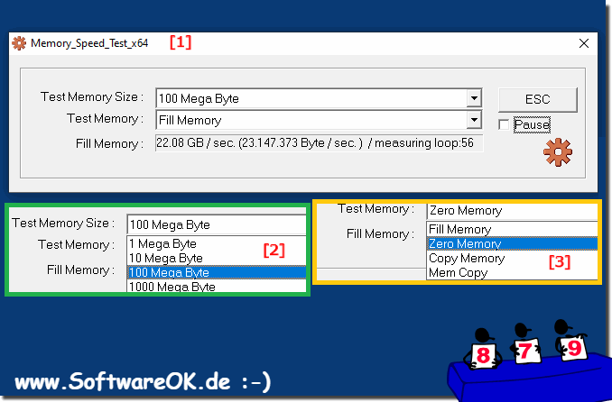 Jet blanding Serrated Fast Memory benchmark - test your RAM speed