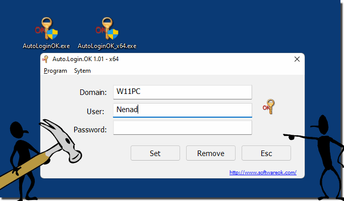 Auto-Login-OK for Windows!