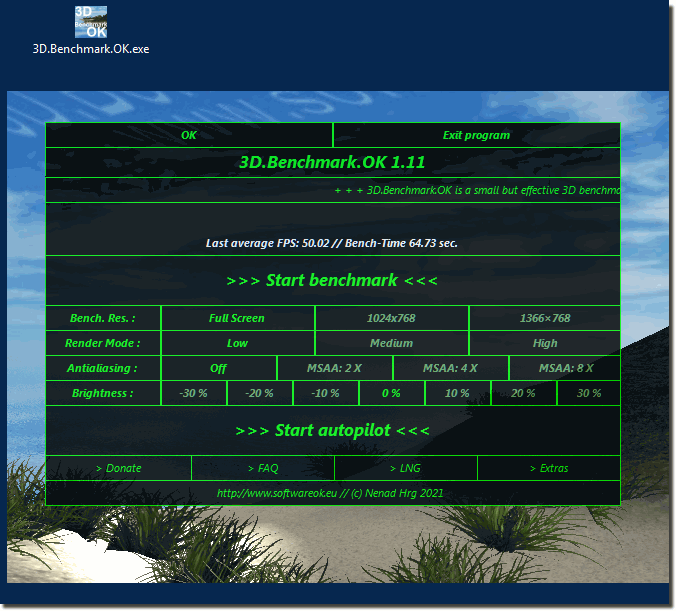 3D.Benchmark.OK OpenGL 2.1 on Windows!