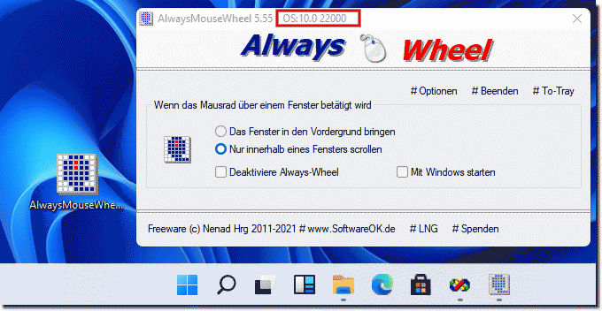Use the mouse wheel forwarding tool on Windows 11!