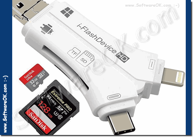 A USB 3.0 SD card adapter as an example for Windows and Android!