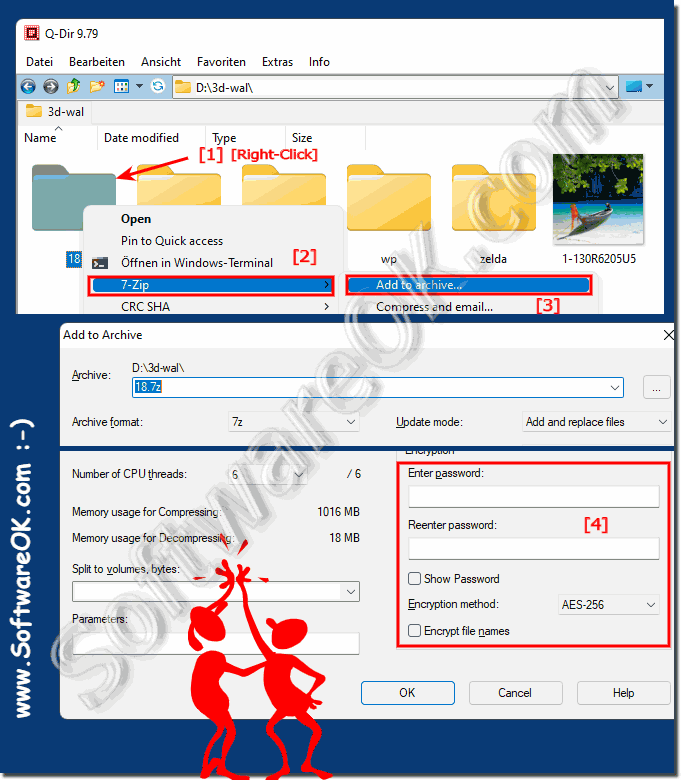 Password and encryption zip folder!