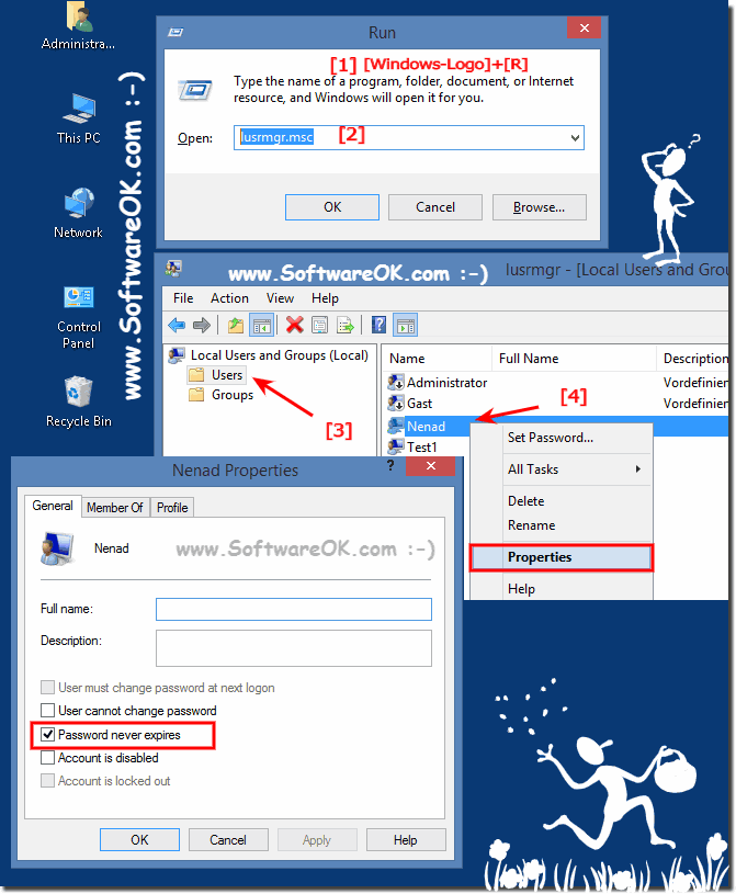 Password never expires on Windows all OS!