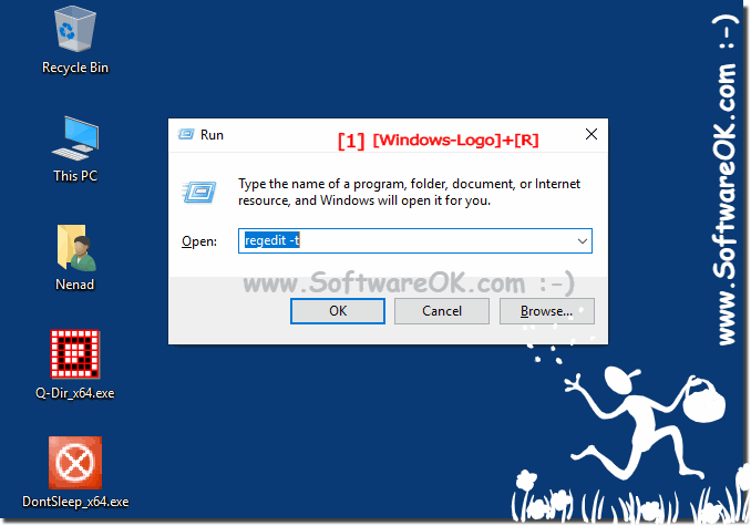 Windows run dialog find and start on MS all OS!