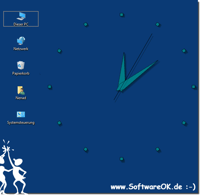 Analog clock on the desktop nice and big!