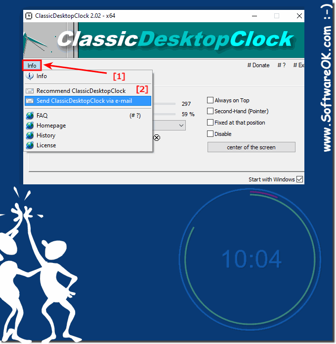 Away share, post the analog freeware desktop clock for Windows to all!