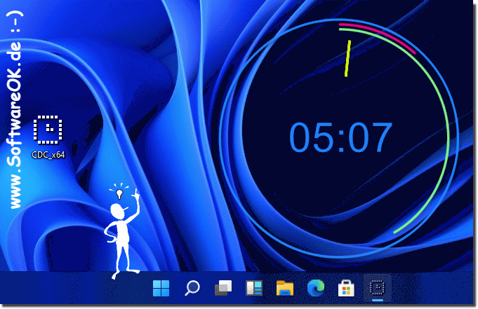 The most beautiful analog desktop clock on Microsoft's Windows 11!