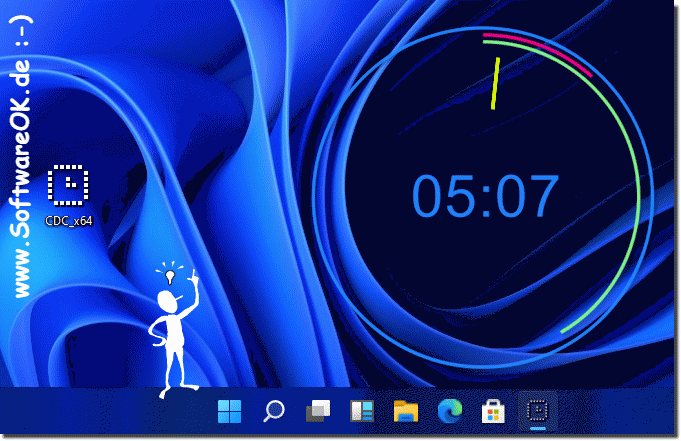 how to set analog clock in windows 10