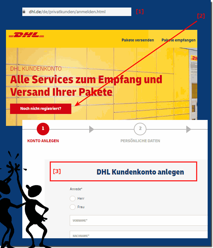 Register DHL Packstation!