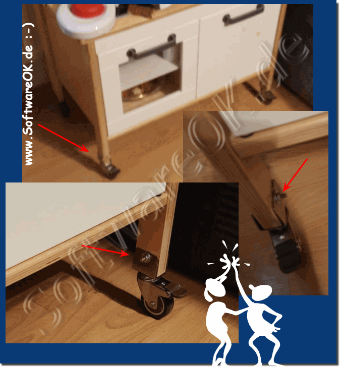 Rebuild Ikea DUKTIG play kitchen on castors!