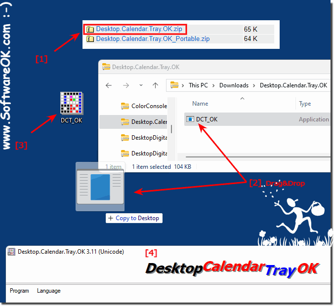Continue to use the desktop calendar under Windows 11!