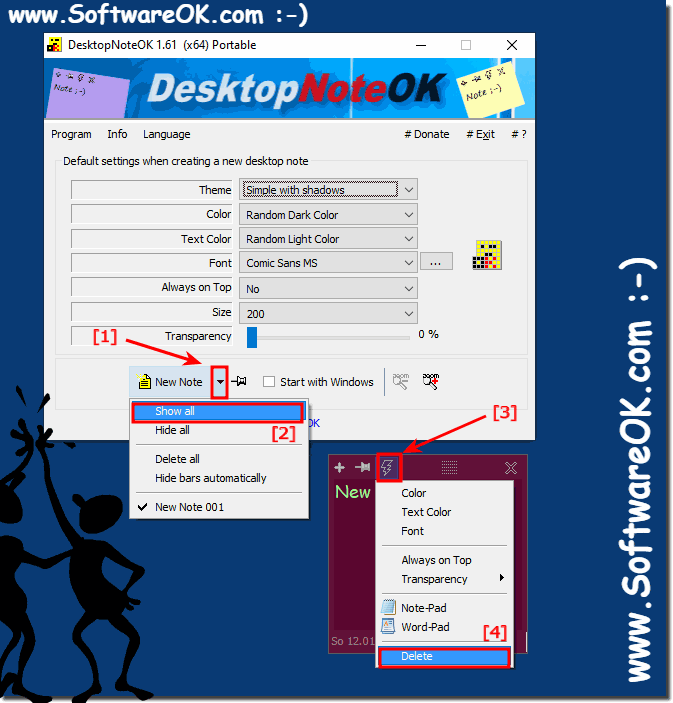 desktop Note the way to delete it on Windows 10, 8.1, ...!