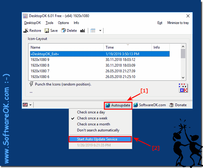 he Autoupdate of Desktop-OK!