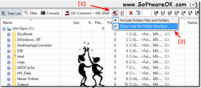 Print only the directory tree ergo folder structure!