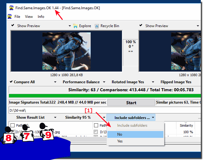 Exclude and Include Sub-Folder at Image Compare!