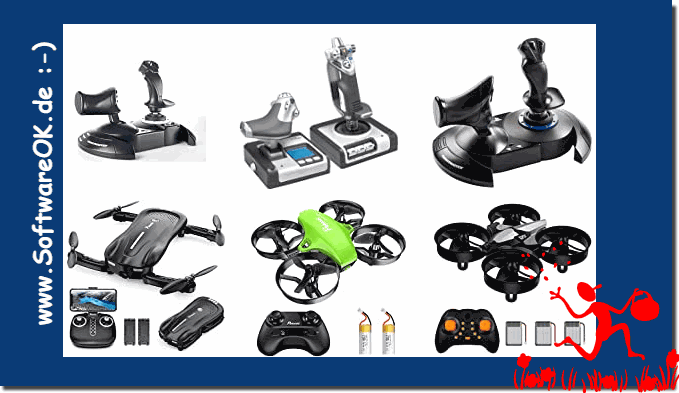 A PC joystick and aerial drone joystick!