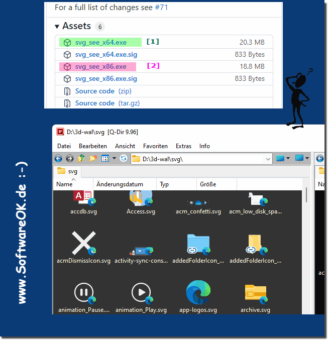 SVG thumbnails x64 or x32 on Windows!