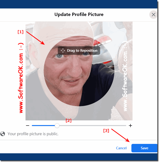 Change, delete or adapt your own profile picture on Facebook.com?