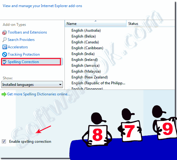 Spell check Internet Explorer Language!