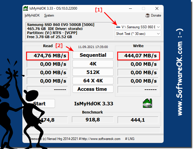 Only measure individual read / write speeds!