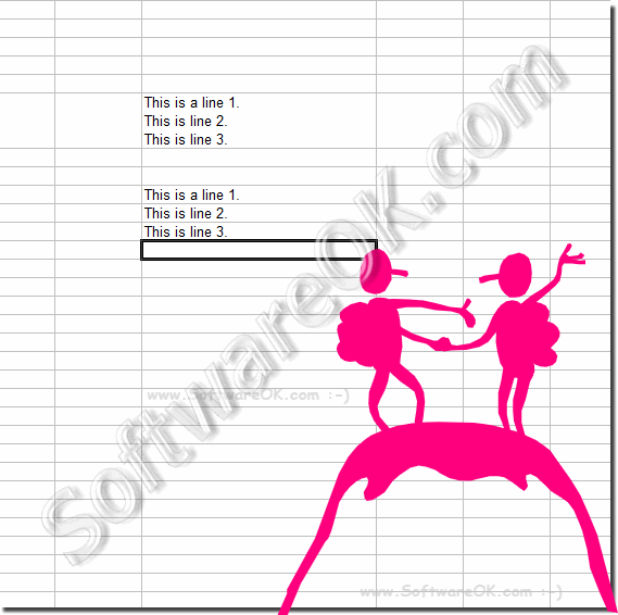 Microsoft Excel enter multiple lines within one cell!