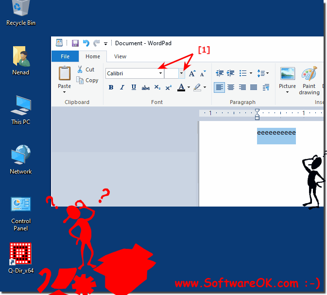 No letters are displayed in WordPad when typing!