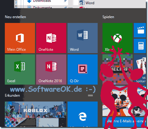 Office-in-Start Menu-from-Windows-10!
