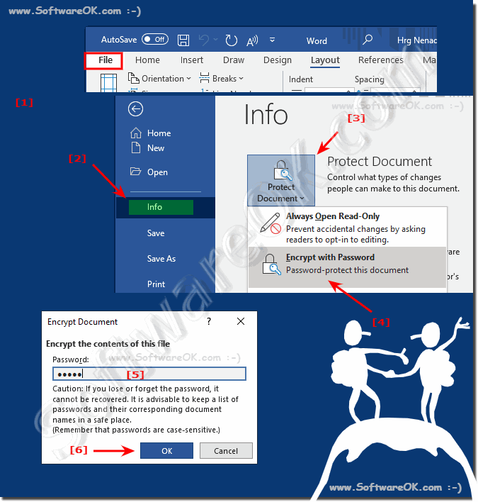 Protect the Word document with a password!