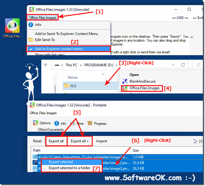 extract ALL images from ms Office documents under Windows 11!