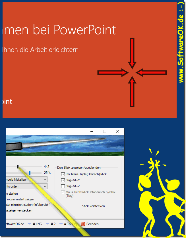 Which pointer should I use as an extended mouse pointer?