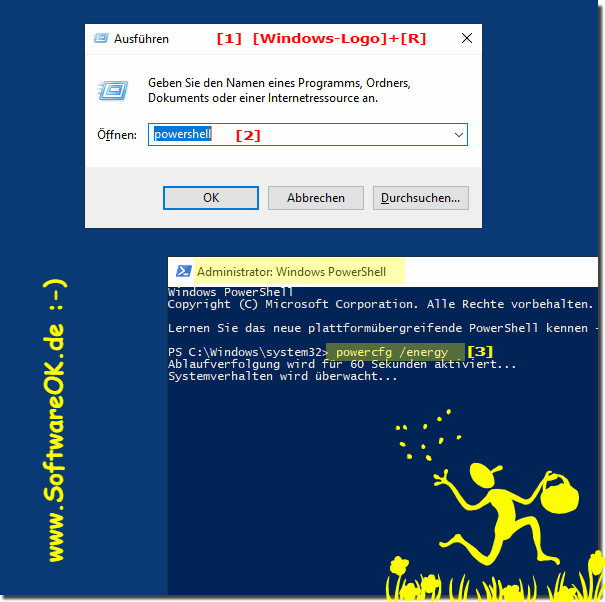 Determine battery status via command line!