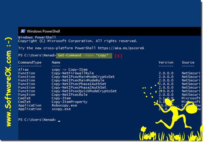 Find a Powershell command via filter on MS Windows OS!