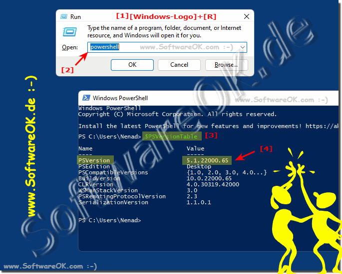 Checking PowerShell version on MS Windows OS!