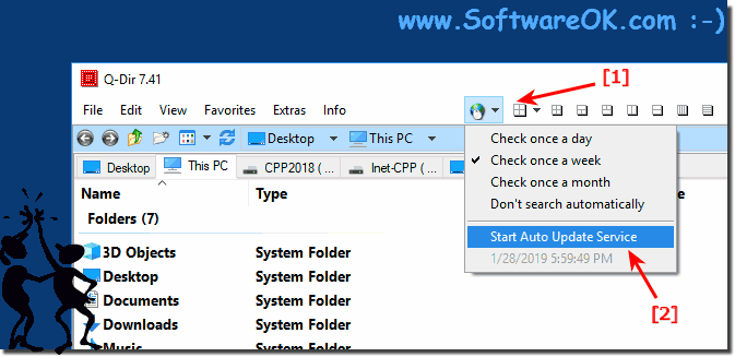 Q-Dir Explorer Auto-update and Version Checker!