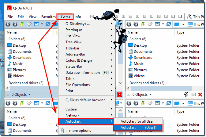 Q-Dir at Windows Startup!