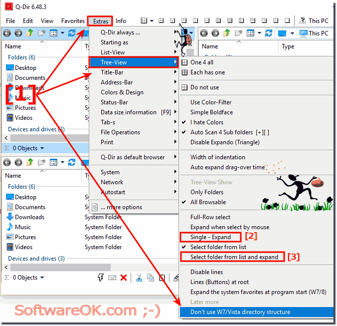 Q-Dir new and old Tree-View for Windows!