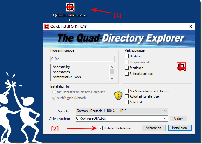 Q-Dir portable installation!