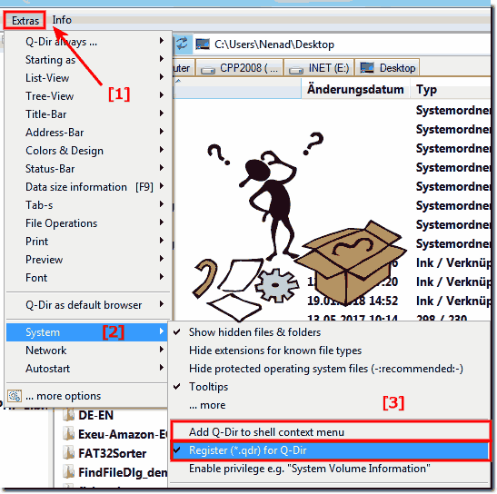 Remove Q-DIR  from Explorer Context-Menu!