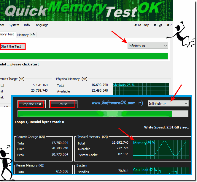 The RAM ergo memory test for Windows 10, 8.1!