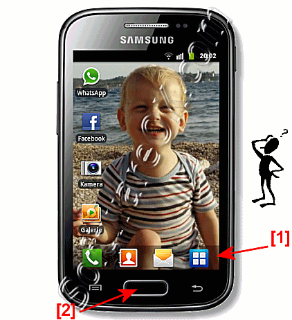 Open  on Samsung Galaxy the applications (apps)!
