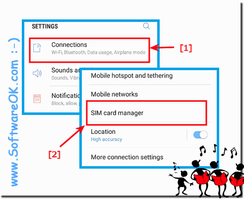 Select Sim Card on Samsung Galaxy for Mobile Internet!