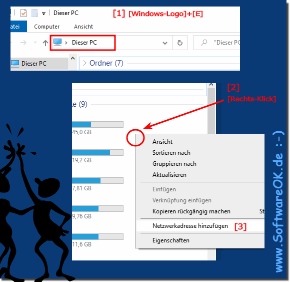 The network drive folder in Windows 10!