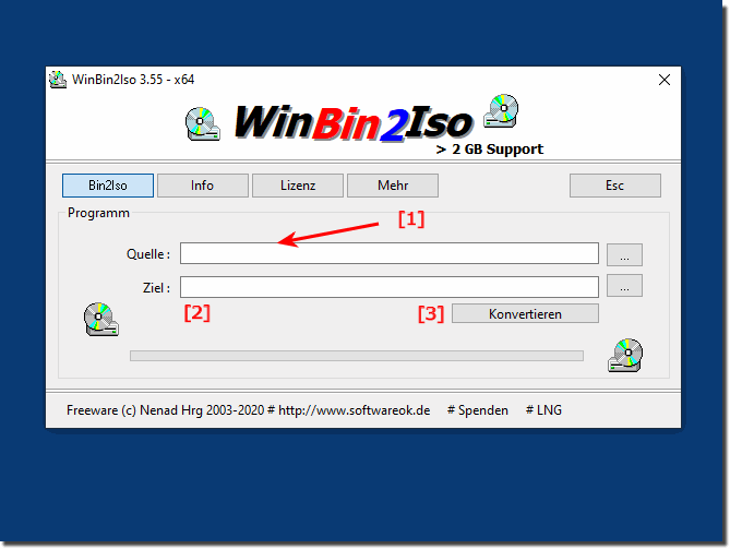 How can I burn a BIN image file?