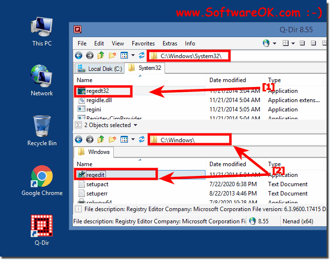 Folder of Registry Editor on Windows!