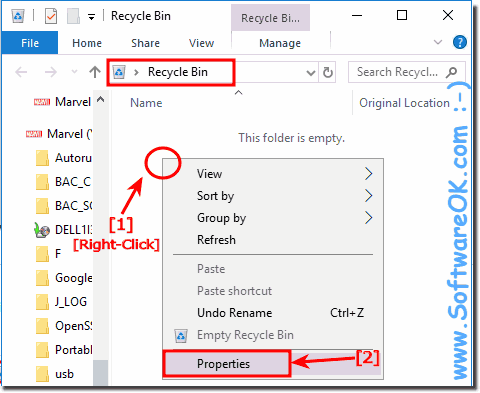 Recycle Bin Properties!